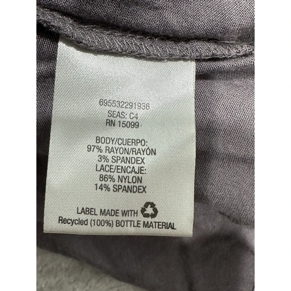 Metaphor‎ Sweater Women's Size XL Gray Open Cardigan 3/4 Sleeve Soft EUC